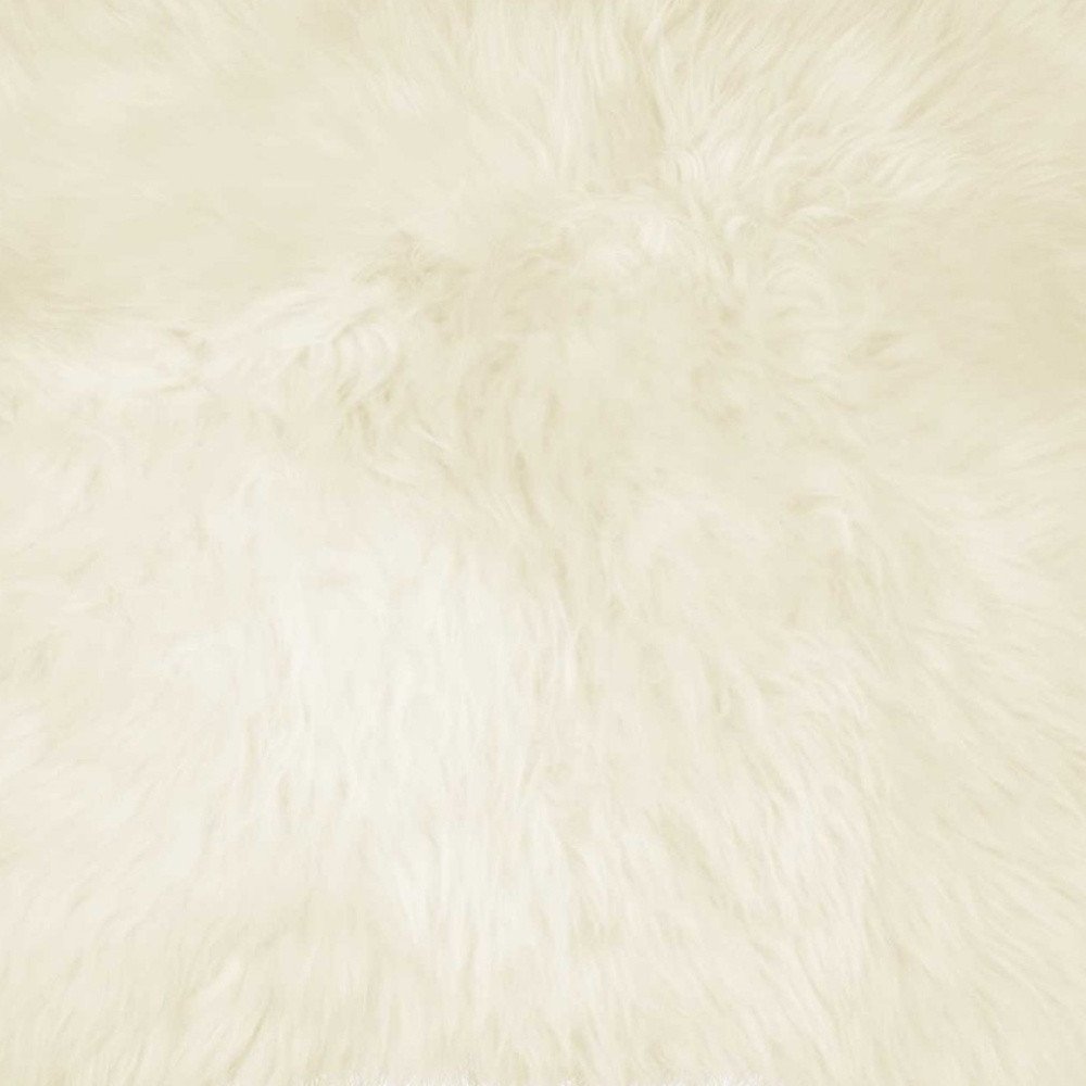 18" Natural Sheepskin Throw Pillow