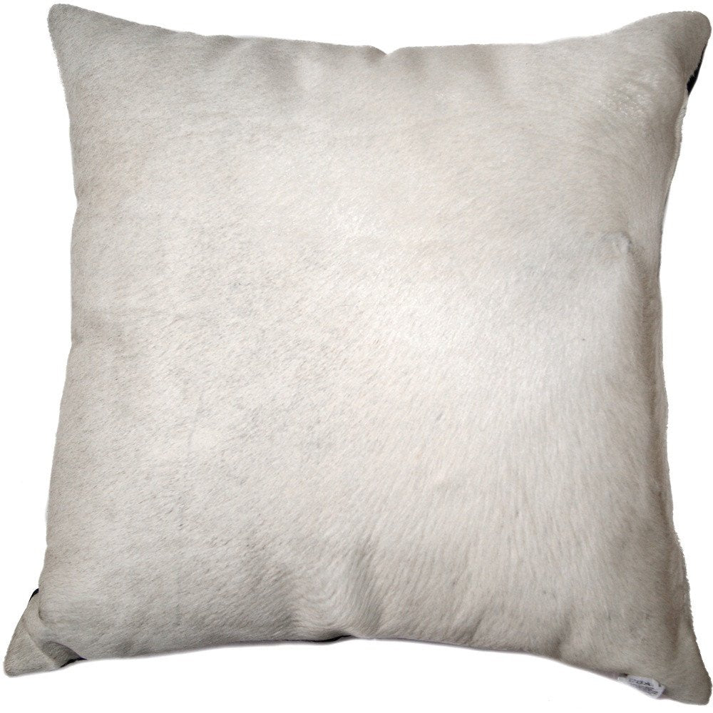 18" X 18" X 5" Off White Cowhide  Pillow