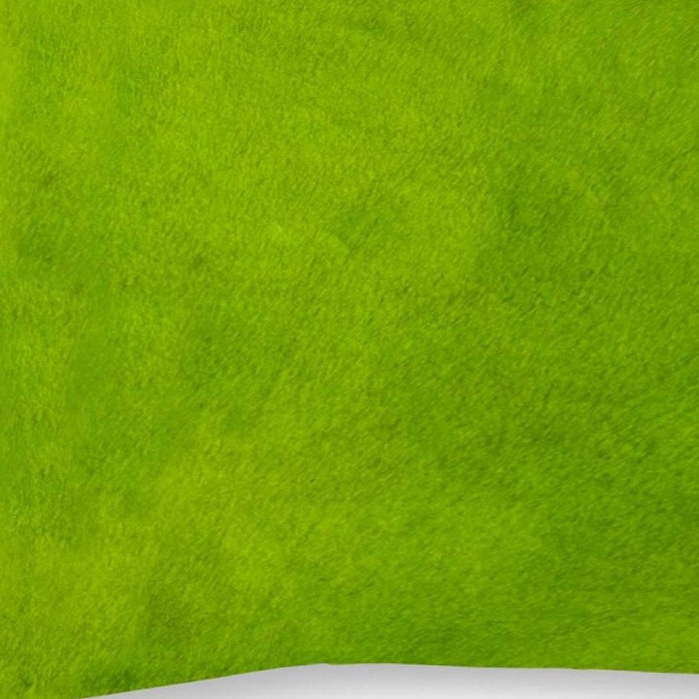12" X 20" Lime Green Cowhide Throw Pillow