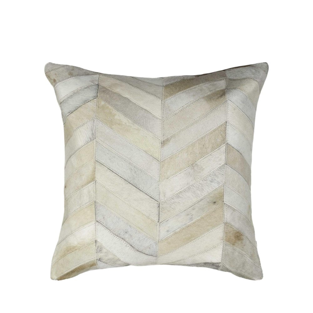 Set of Two Natural Cowhide Throw Pillow