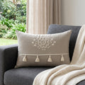 20" X 6" X 14" Transitional Beige Pillow Cover With Poly Insert