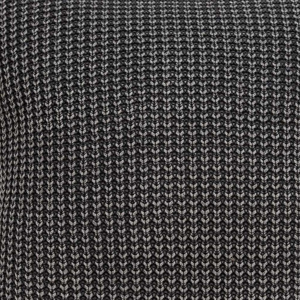 20" X 7" X 20" Transitional Charcoal Pillow Cover With Poly Insert