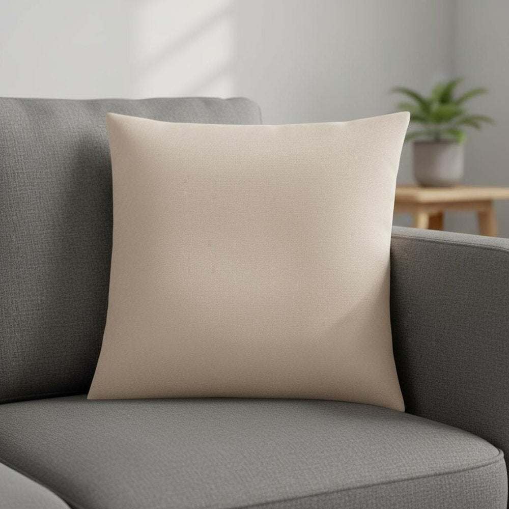 18" X 18" Gold Polyester Zippered Pillow