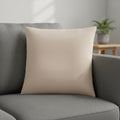 18" X 18" Gold Polyester Zippered Pillow