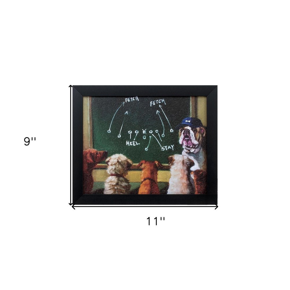 11" X 9" Black Frame Game Plan
