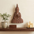 13" X 4" Brown Wood Wall Decor