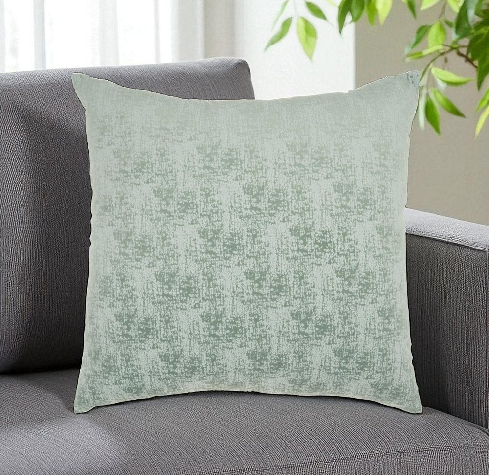 22" Green Abstract Throw Pillow