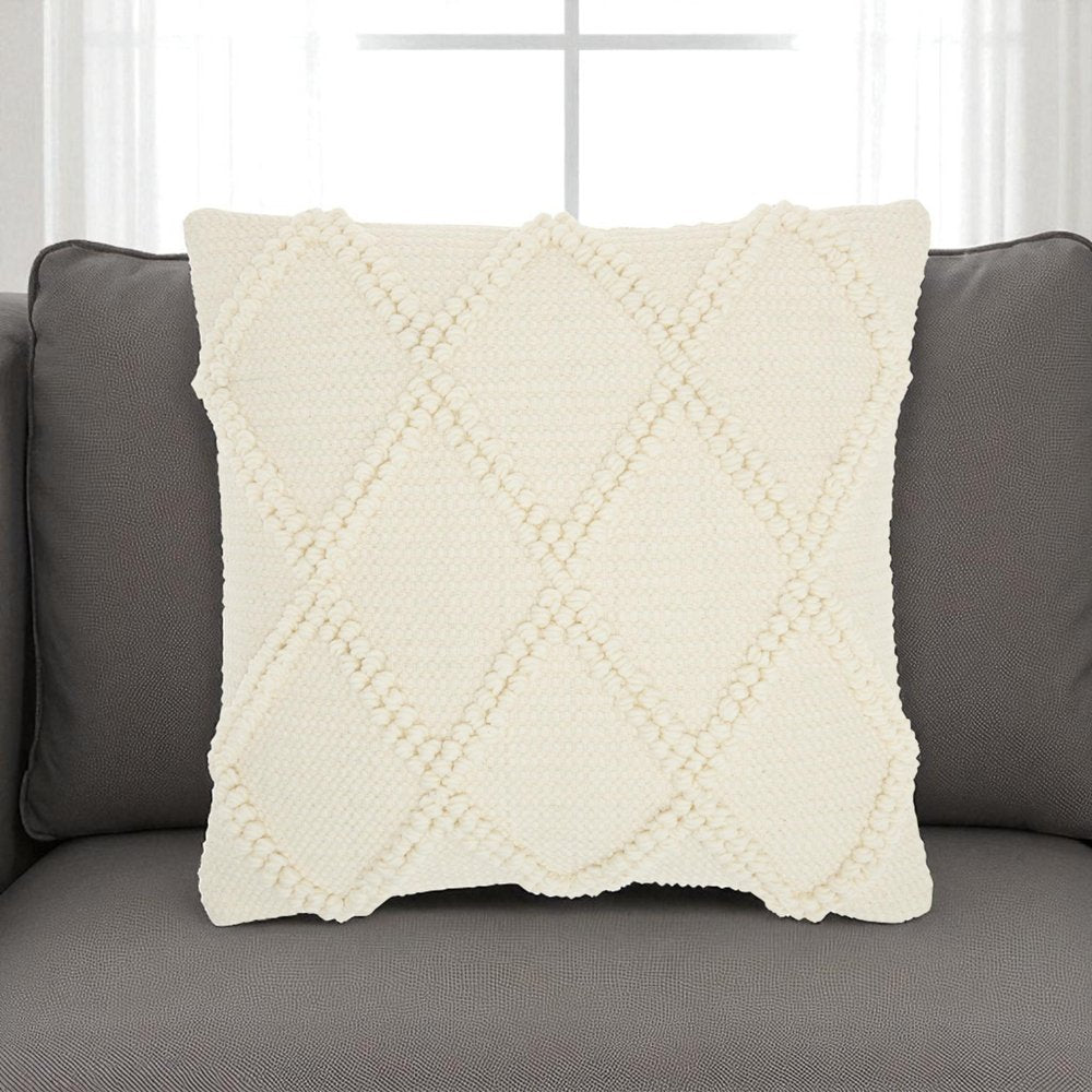 18" Ivory Cotton Blend