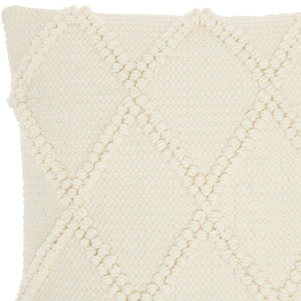 18" Ivory Cotton Blend
