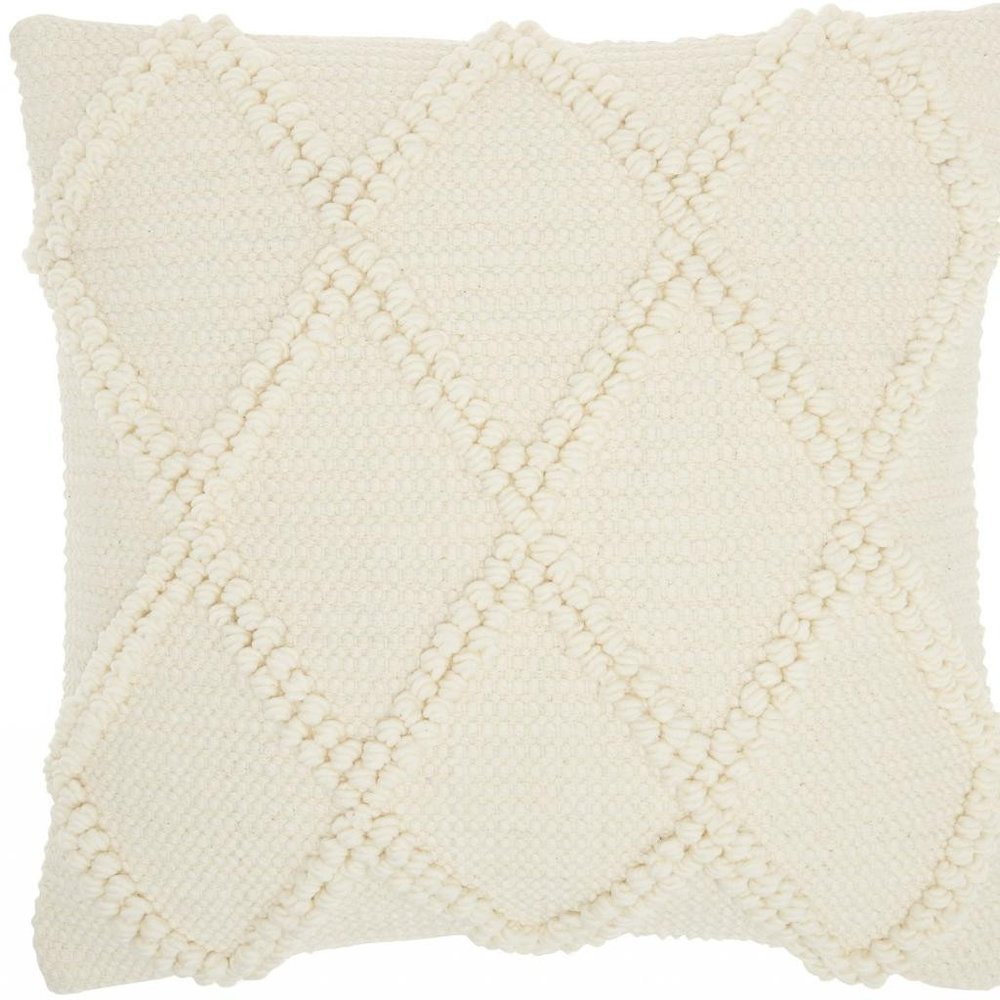 18" Ivory Cotton Blend