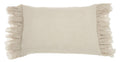 14" X 22" Steel Blue Pillow With Tassels Edges
