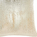 18" Cream Velvet Throw Pillow