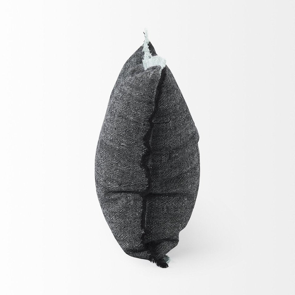 20" Gray Linen Throw Pillow Cover
