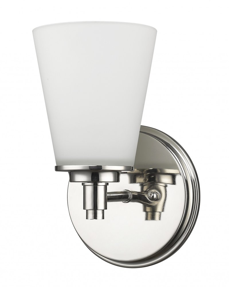Bronze Wall Light with Frosted Glass Shade