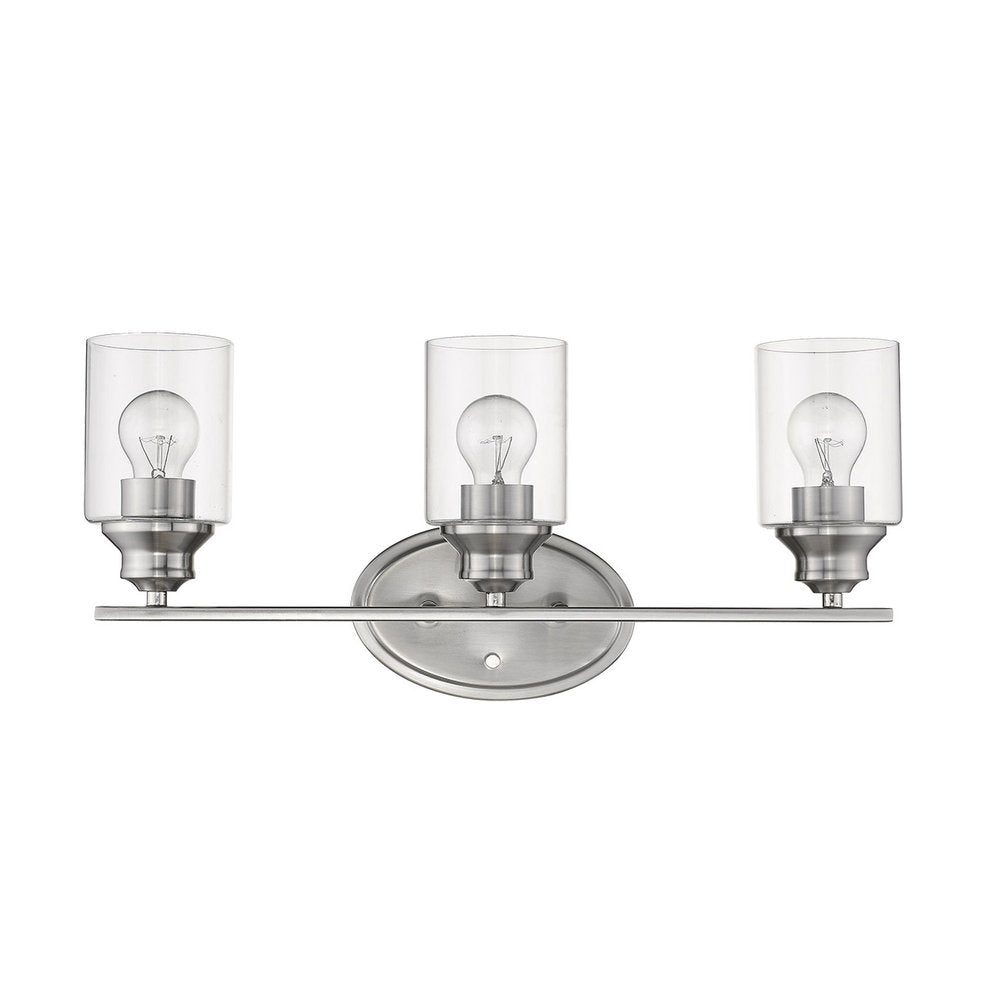 10" Black And Clear Metal and Glass Vanity Flush Mounted Sconce