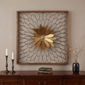 30" X 2" Black Iron Square Framed Art
