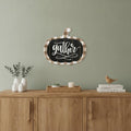 15" X 17" Black And White Pumpkin Wood Plank Hanging Wall Decor