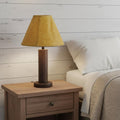 Brown Crinkle Oil Paper Print Empire Lamp Shade