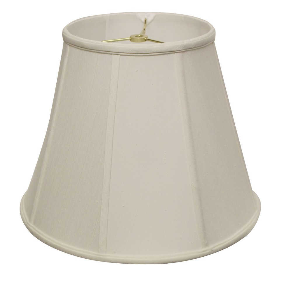White Monay Shantung Silk Empire Lamp Shade