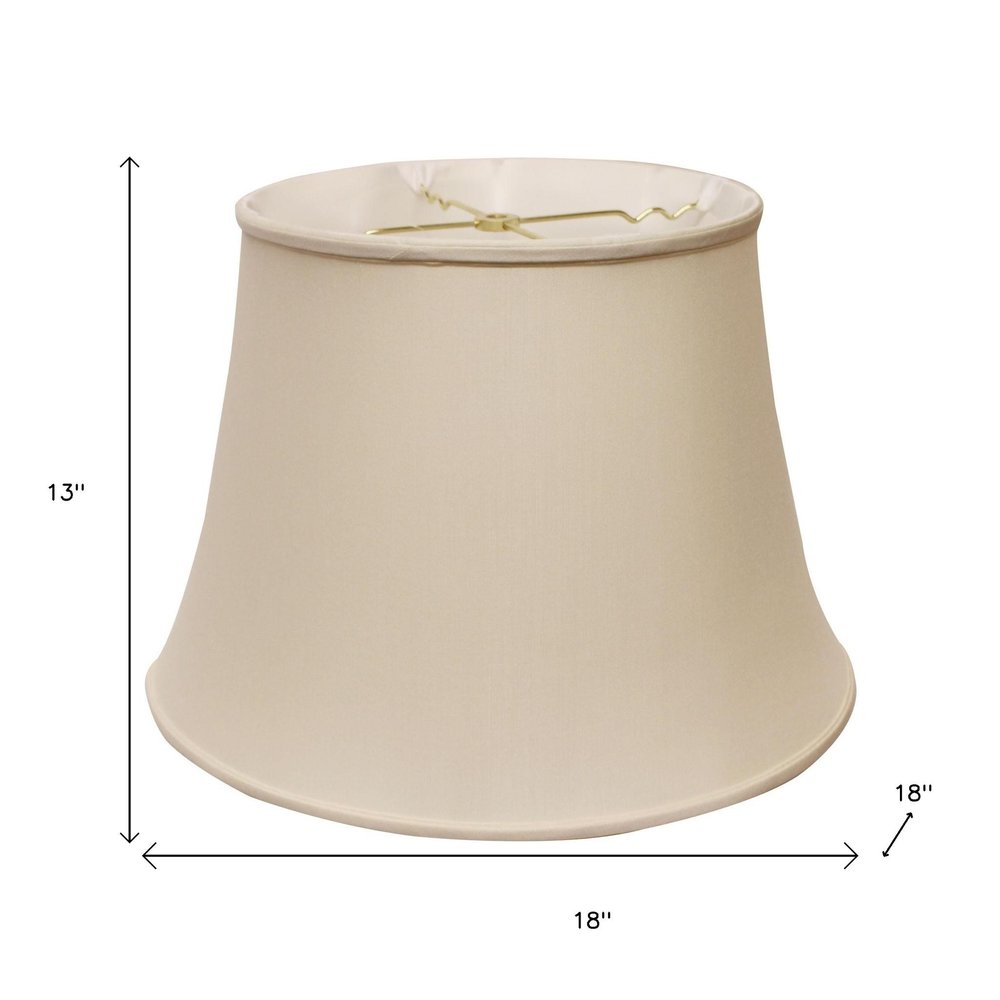 Champagne Pongee Silk Bell Lamp Shade