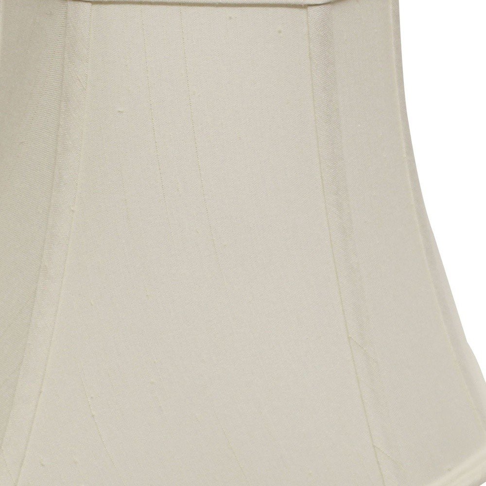 White Monay Shantung Silk Square Lamp Shade