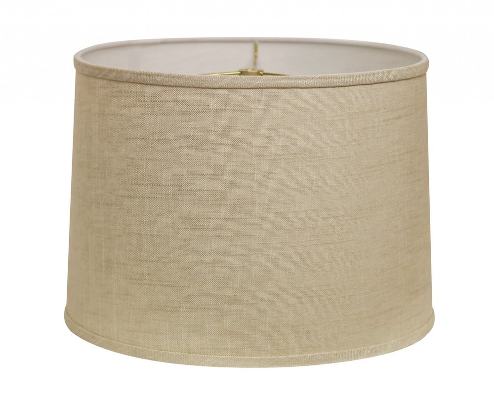 Light Yellow Linen Drum Lamp Shade