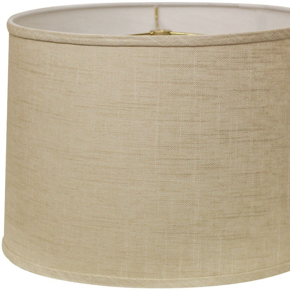 Light Yellow Linen Drum Lamp Shade