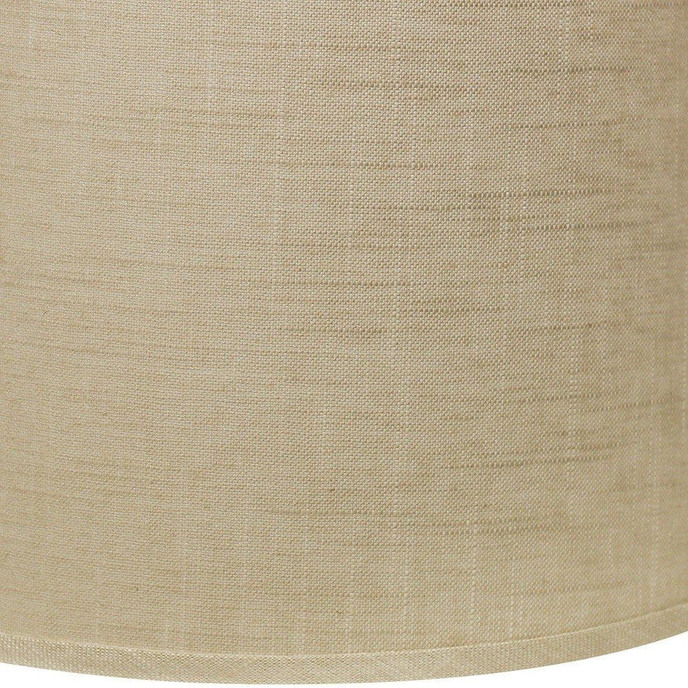 Light Yellow Linen Drum Lamp Shade