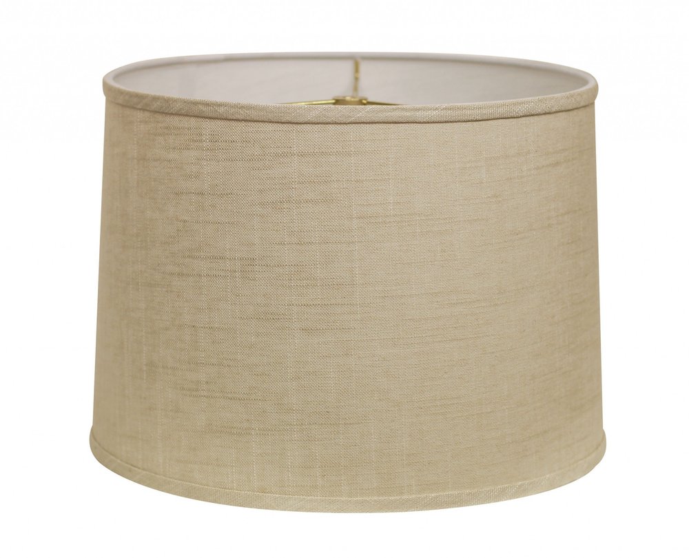 Light Yellow Linen Drum Lamp Shade