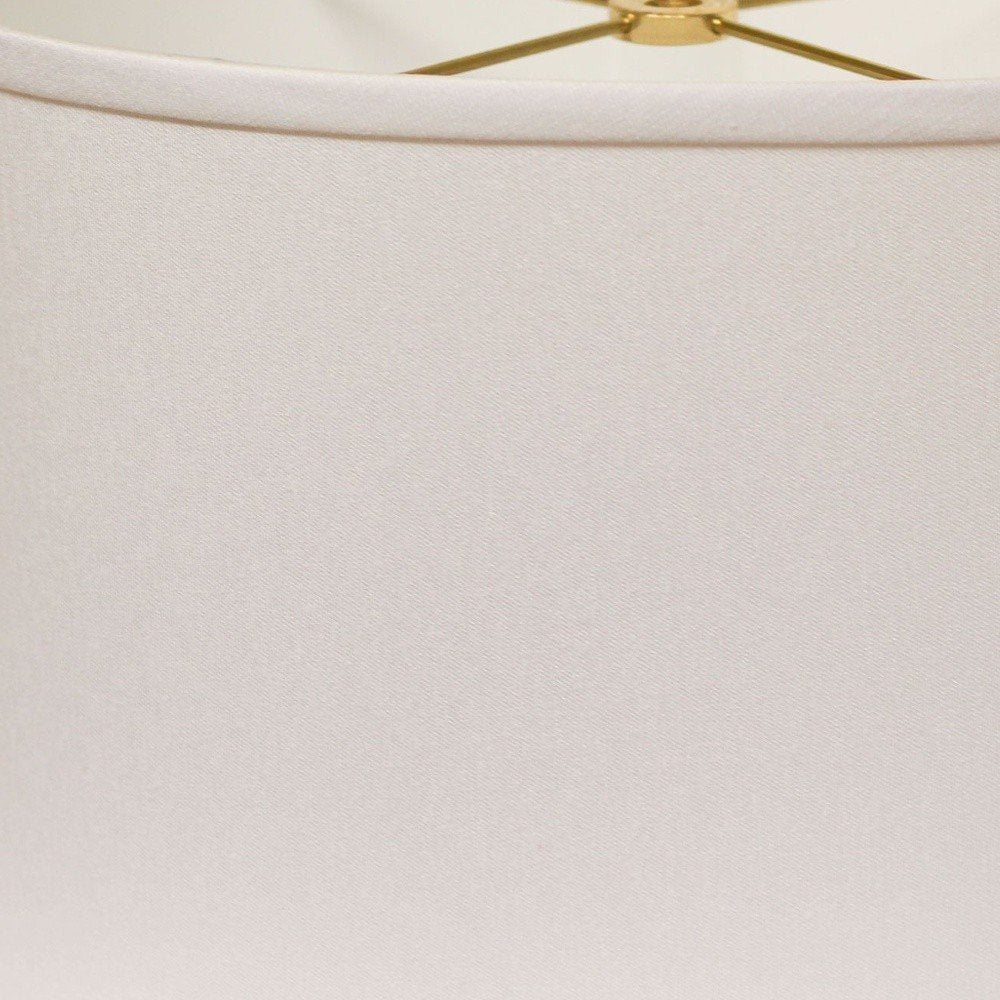 White No Slub Innsbruck Oval Lamp Shade