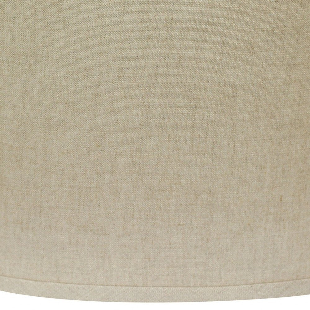 Beige Linen Oval Lamp Shade