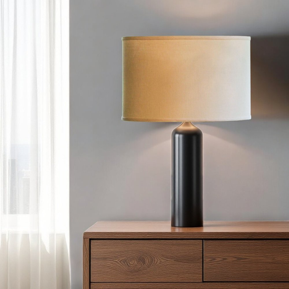 Beige Linen Oval Lamp Shade