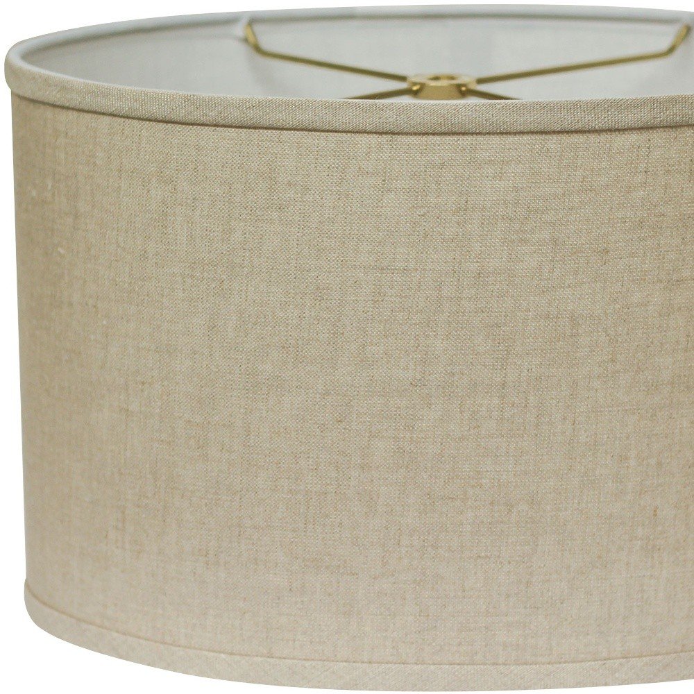 Beige Linen Oval Lamp Shade