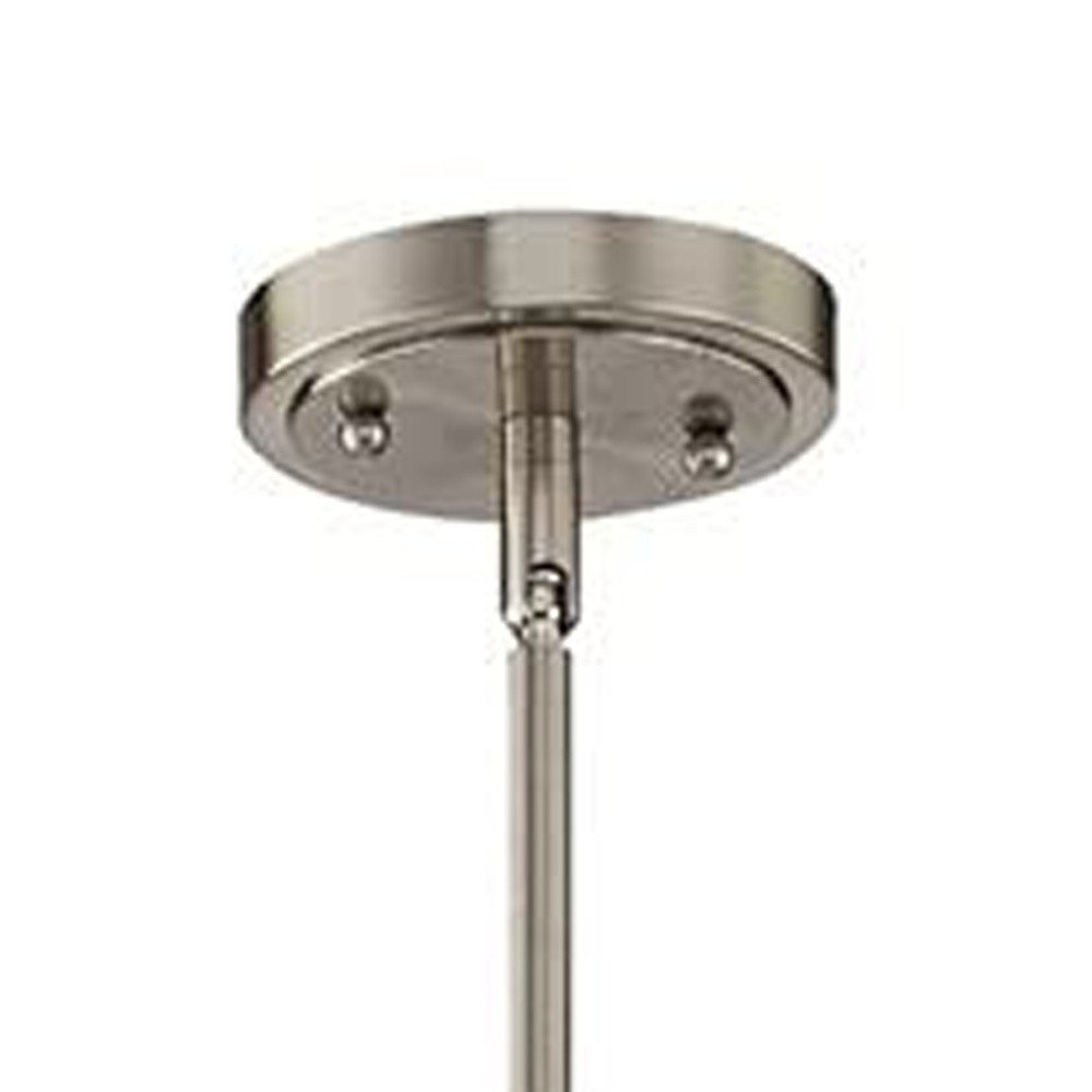 Nickel Kitchen Island Metal Dimmable Chandelier With Clear Shades