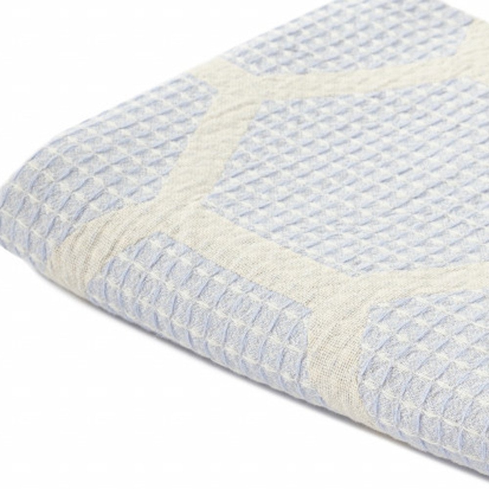 60" X 50" Red Woven Cotton Geometric Throw Blanket with Fringe