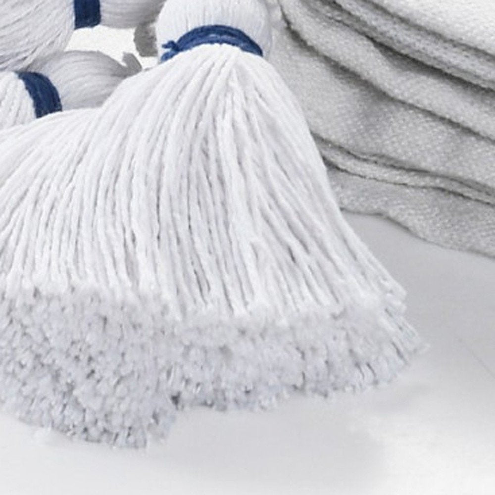 50" X 60" Blue and White Woven Cotton Striped Throw Blanket with Tassels
