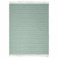 Beige Woven Cotton Striped Throw Blanket