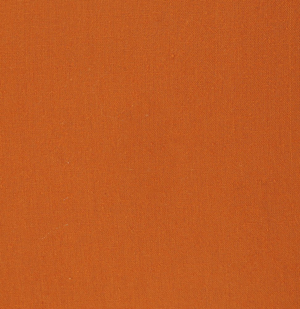 20" X 20" Burnt Orange 100% Cotton Zippered Pillow