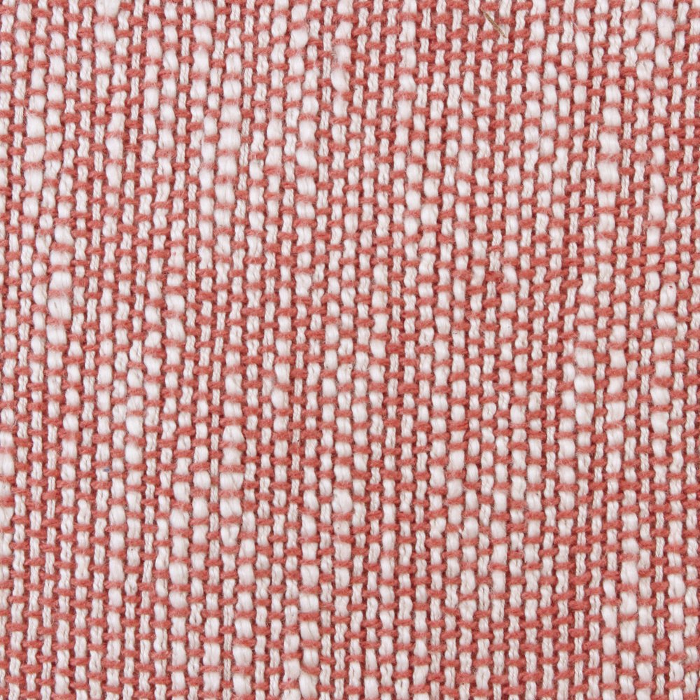 20" X 20" Auburn Red And White 100% Cotton Geometric Zippered Pillow