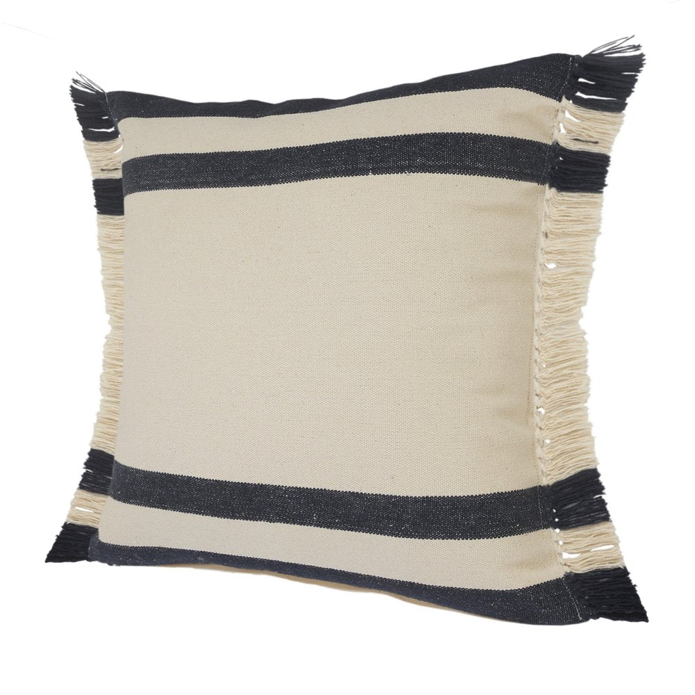 20" Blue and White Throw Pillow