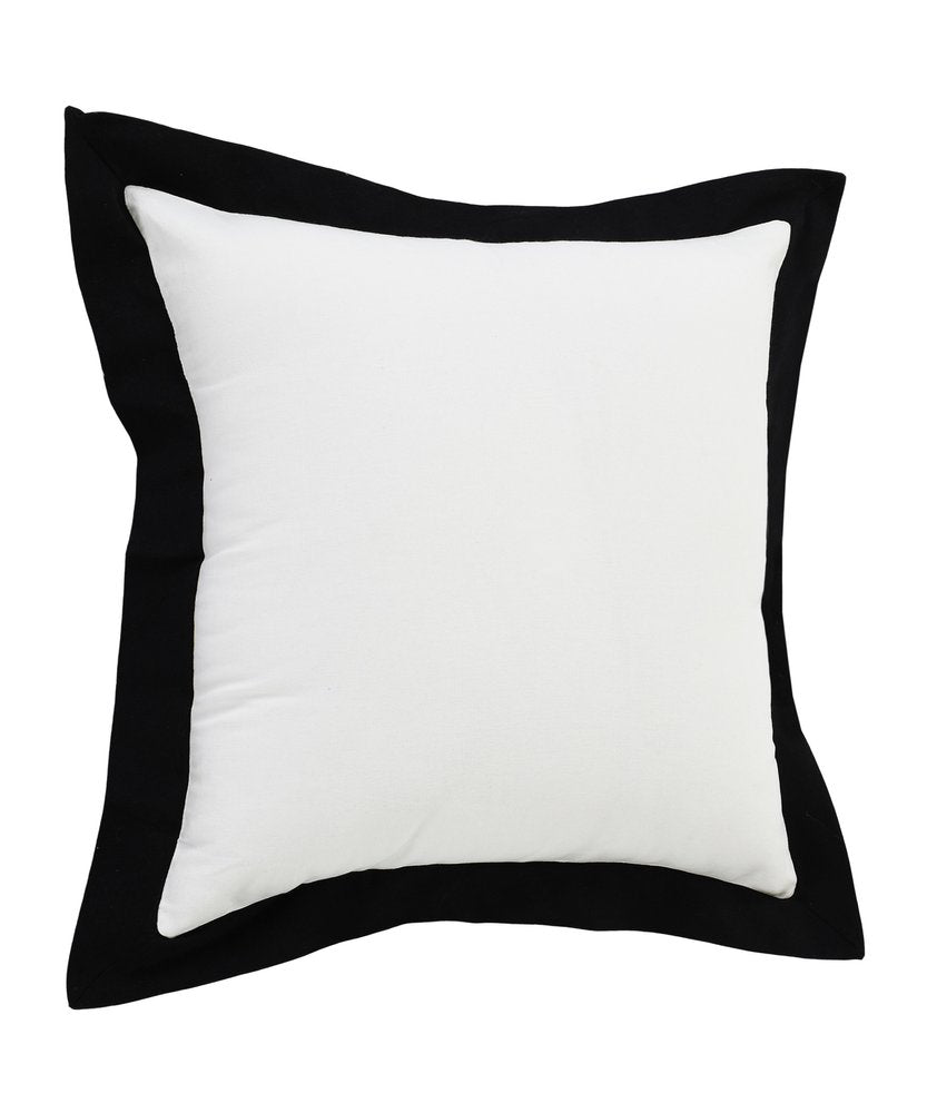 20" Black and White Throw Pillow
