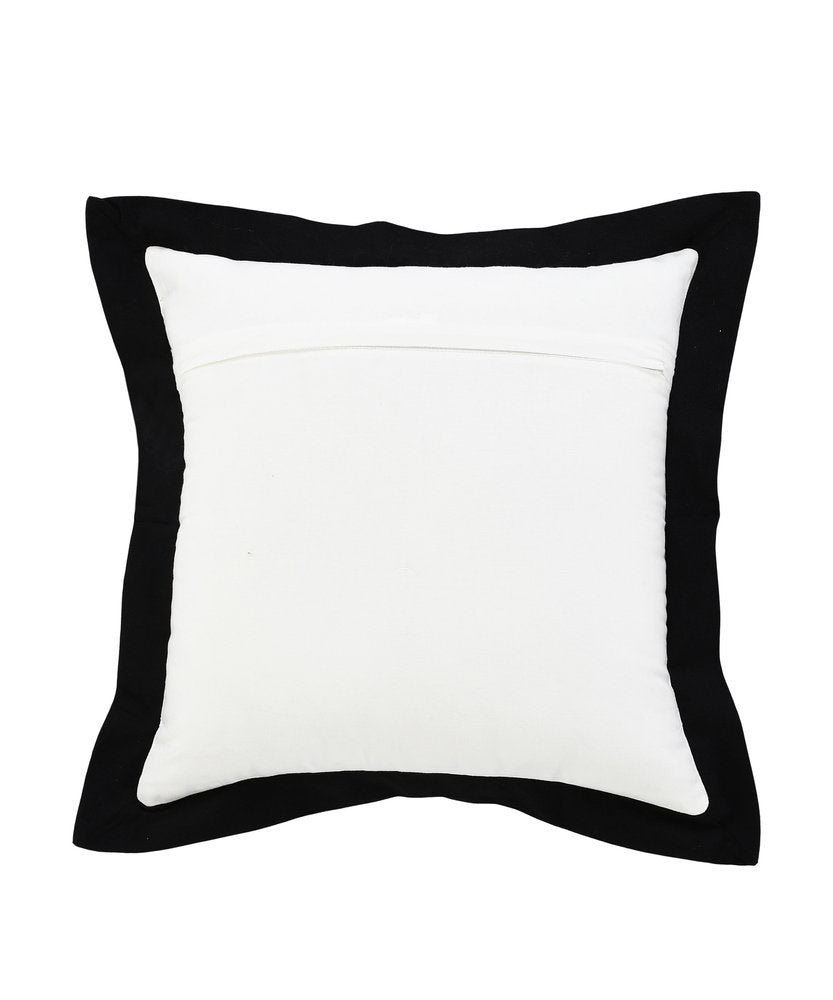 20" Black and White Throw Pillow