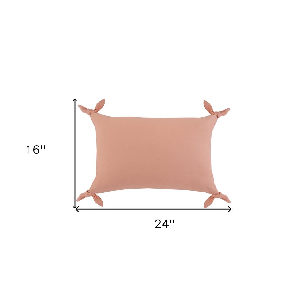 20" X 20" Burnt Orange 100% Cotton Zippered Pillow