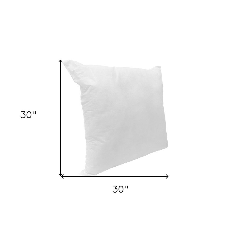 30" White Throw Pillow Insert