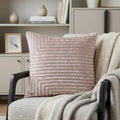 20" Pink Geometric Throw Pillow with Beads
