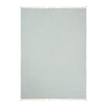 47" X 60" Aqua Cotton Woven Turkish Towel Throw Blanket with Fringe