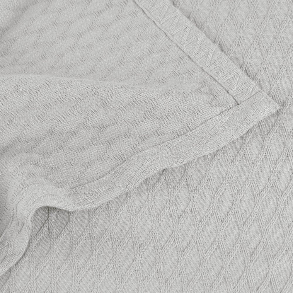 King Platinum Cotton Geometric Blanket