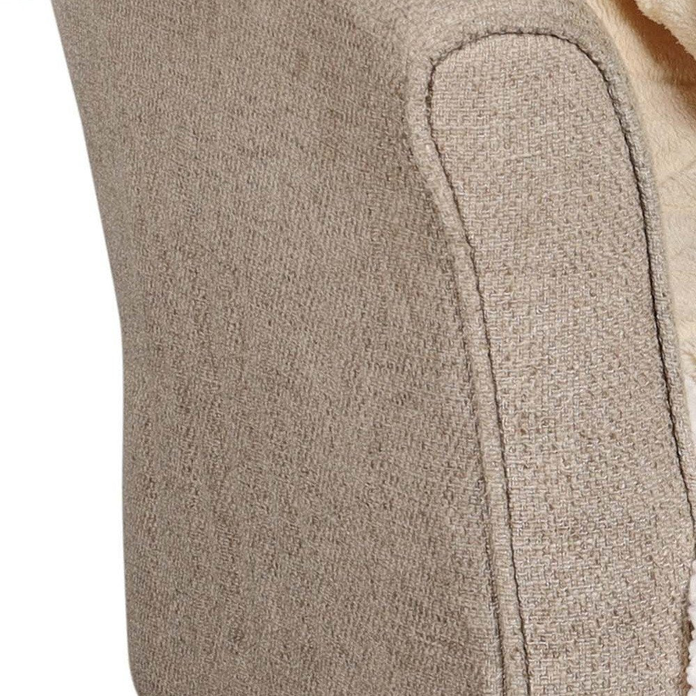 Queen Cream Fleece Geometric Plush Blanket