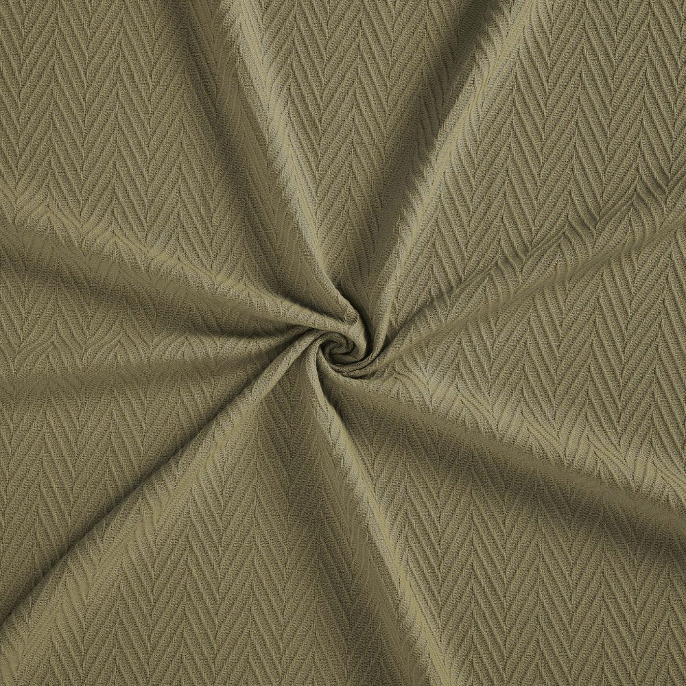 California King Sage Cotton Chevron Blanket