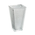 11" Clear Geometric Glass Table Vase